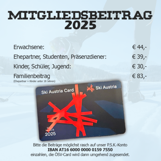 Mitgliedsbeitrag 2025